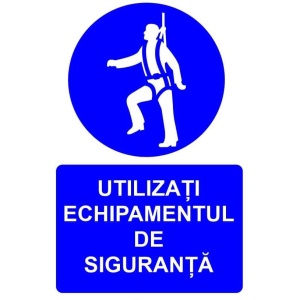 Indicator Utilizati echipamentul de siguranta indicator de obligativitate, Sticker autocolant
