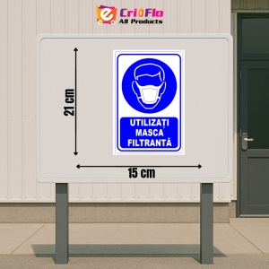Indicator Utilizati masca filtranta, Sticker autocolant - Img 2