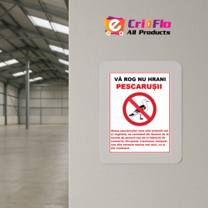 Indicator Va rog nu hrani pescarusii, Sticker autocolant - Img 4