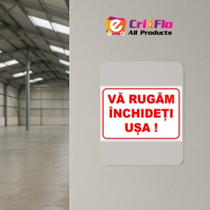 Indicator Va rugam inchideti usa, Sticker autocolant - Img 4
