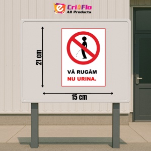 Indicator Va rugam nu urina, Sticker autocolant - Img 2