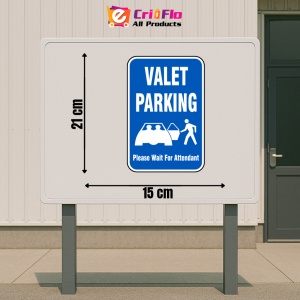 Indicator Valet Parking Wait For Attendant Sign, Sticker autocolant - Img 2