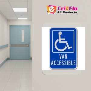 Indicator Van Accessible Parking Sign, Sticker autocolant - Img 5