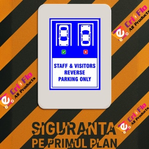 Indicator Vehicle reverse parking awareness sign, Sticker autocolant - Img 3