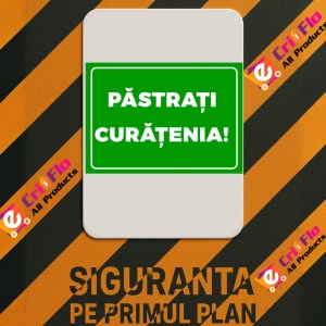 Indicator Verde pastrati curatenia, Sticker autocolant - Img 3
