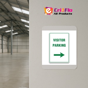 Indicator VISITOR PARKING RIGHT SIGN, Sticker autocolant - Img 4
