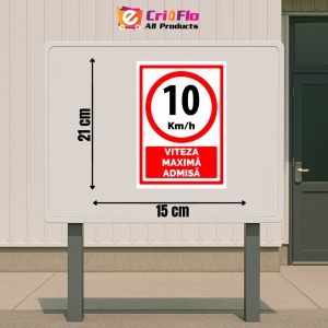 Indicator Viteza maxima admisa 5 km la ora, Sticker autocolant - Img 2