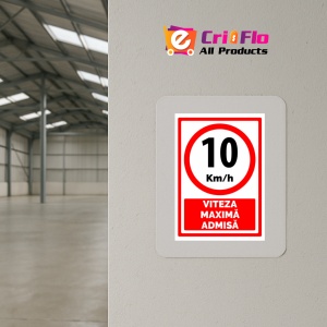 Indicator Viteza maxima admisa 5 km la ora, Sticker autocolant - Img 4