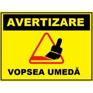 Indicator Vopsea emeda, Sticker autocolant
