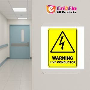 Indicator Warning Live Conductor Safety Sign, Sticker autocolant - Img 5