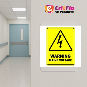 Indicator Warning Mains Voltage Safety Sign, Sticker autocolant - Img 5