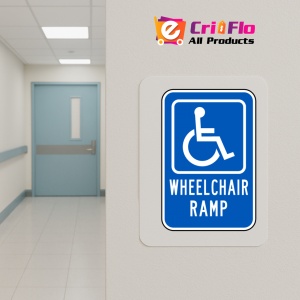 Indicator Wheelchair Ramp Sign, Sticker autocolant - Img 5