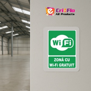 Indicator Zona cu wifi gratuit, Sticker autocolant - Img 4