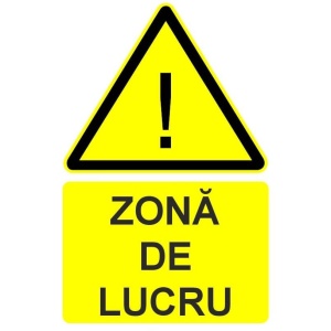 Indicator Zona de lucru indicator de avertizare, Sticker autocolant
