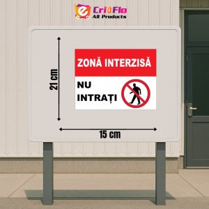 Indicator Zona interzisa nu intrati, Sticker autocolant - Img 2