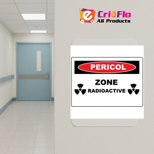 Indicator Zone radioactive, Sticker autocolant - Img 5