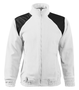 Jacheta casual fleece polar unisex de culoare alb