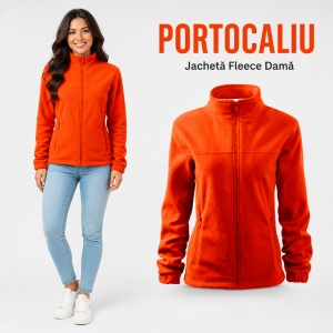 Jachetă Fleece Damă Tip Bluză Hanorac cu Fermoar, Călduroasă și Cambrată – Jacket 504 - Img 21