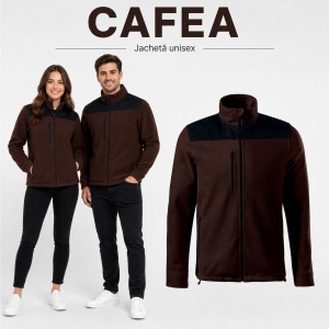 Jachetă Polar Fleece Unisex Damă Bărbat Călduroasă cu Buzunar la Piept și Fermoar – Malfini Rimeck Effect 530, 360 g/m² - Img 14