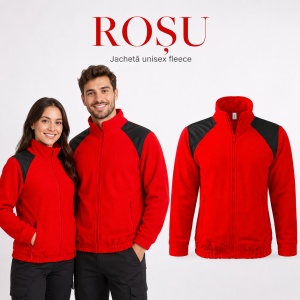 Jachetă Polar Fleece Unisex Damă Bărbat Malfini Hi-Q 506 – 360 g/m², Umeri Impermeabili - Img 20