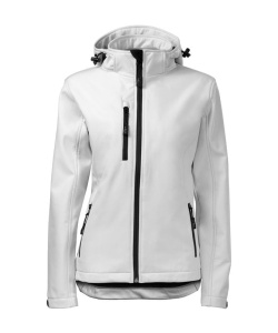 Jacheta softshell de culoare alb