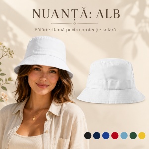 Pălărie Damă Malfini Classic pentru Protecție Solară, 100% Bumbac, 8 Culori, Mărime Unică - Img 10