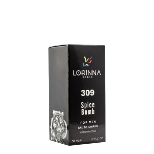 Parfum Lorinna Spice Bomb, no.309, apa de parfum, de barbat, 50 ml, inspirat din Viktor Rolf Spice Bomb - Img 3