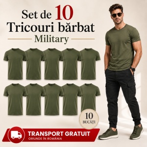 Set 10 Tricouri Bărbat în Aceeași Nuanță, Malfini, 100% Bumbac, 145 g/m², Guler Rotund, 26 Culori, Mărimi S–3XL - Img 23