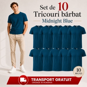 Set 10 tricouri bărbat Malfini Basic Clasic, 100% bumbac, regular fit, 48 culori, mărimi XS–5XL - Img 33