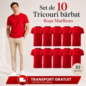 Set 10 tricouri bărbat Malfini Basic Clasic, 100% bumbac, regular fit, 48 culori, mărimi XS–5XL - Img 43