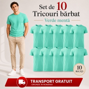 Set 10 tricouri bărbat Malfini Basic Clasic, 100% bumbac, regular fit, 48 culori, mărimi XS–5XL - Img 53
