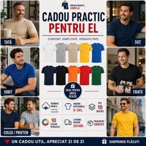 Set 10 tricouri bărbați Malfini, 100% bumbac, regular fit, guler rotund, mărimi S 3XL, 10 culori incluse TRANSPOT - Img 4