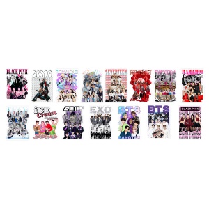 Set 15 stickere decorative cu trupe K-Pop