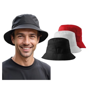 Set 3 Pălării Unisex pentru Protectie Solara - Alb Negru Rosu