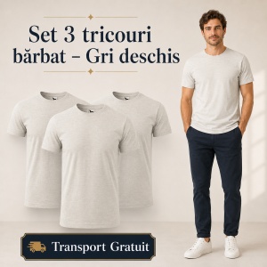 Set 3 Tricouri Bărbat Malfini, 100% Bumbac, 160 g/m², 48 Nuanțe, Mărimi XS–5XL, Transport Gratuit - Img 26