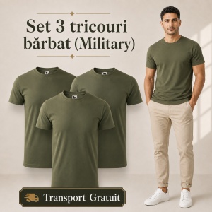 Set 3 Tricouri Bărbat Malfini, 100% Bumbac, 160 g/m², 48 Nuanțe, Mărimi XS–5XL, Transport Gratuit - Img 36