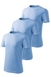 Set 3 tricouri pentru barbati de culoare albastru deschis