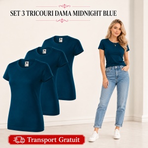 Set 3 tricouri damă, bumbac 100% | 35 de culori disponibile - 134 - Img 31