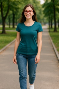 Set 3 tricouri Dama Bumbac Simplu Casual Elegant lejer, tricou decoltat femeie, Dama - Img 97