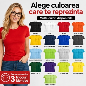 Set 3 tricouri dama - diverse culori pentru femei - Img 6
