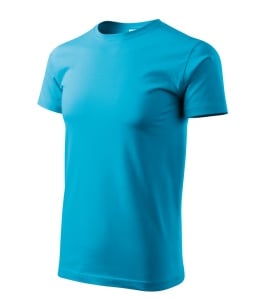 Set 3 tricouri simple clasice barbati, albastru deschis, trucuaz, violet - Img 12