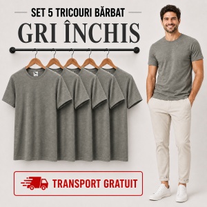 Set 5 tricouri bărbat Malfini Basic Clasic, 100% bumbac, regular fit, 48 culori, mărimi XS–5XL - Img 27