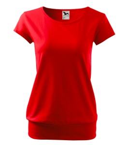 Set 5 tricouri dama din bumbac 100%, cu banda aplicata jos elegant casual pentru femei 120 - Rosu Lavanda Roz Alb Albastru - Img 13