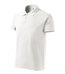Tricou polo cu guler barbati de culoare alb