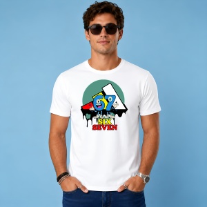 Tricou 67 Six Secven Stil Urban Logo Street Art, din bumbac 100% Copii | Dama | Barbat - Img 2