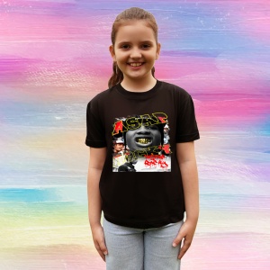 Tricou A$AP Rocky - Gold Teeth Style 1, muzica Hip-Hop / Rap, Dama | Barbat | Copii, Culoare Negru - Img 4