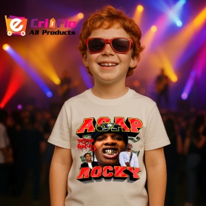 Tricou A$AP Rocky - Gold Teeth Style 2, muzica Hip-Hop / Rap, Dama | Barbat | Copii - Img 12