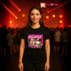 Tricou A$AP Rocky - Pink Glow, muzica Hip-Hop / Rap, Dama | Barbat | Copii, Culoare Negru - Img 11