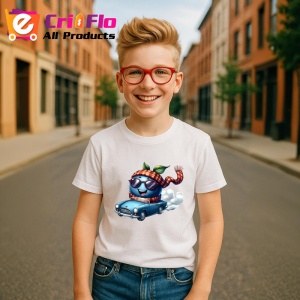 Tricou Afine amuzant de vara in masina, Fructe, Copii | Dama - Img 5