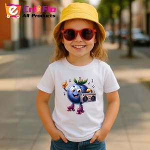 Tricou Afine amuzant de vara party pe role, Fructe, Copii | Dama - Img 4